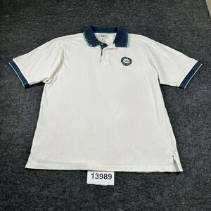 Vintage Seattle Mariners Polo Shirt Mens Large Gear For Sports Baseball MLB